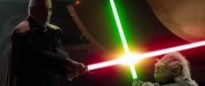 Count Dooku (Christopher Lee) gegen Yoda